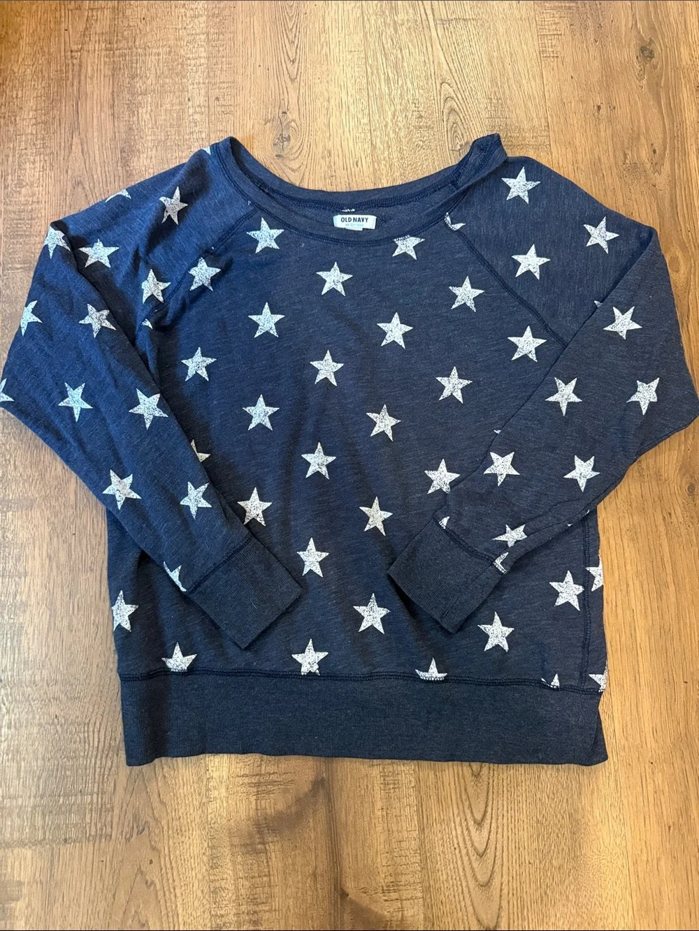 Old Navy Navy Star Print Sweatshirt